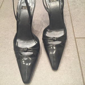 Stuart Weitzman Leather Sling Back Pump
